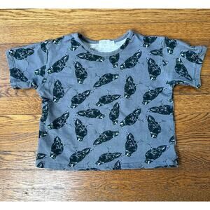Best Day Ever Kids Crows Print Shirt Size 2